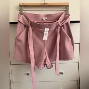 LOFT tie-waist shorts